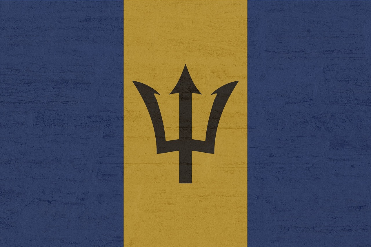 Flag of Barbados (photo credit: Kaufdex via pixabay)