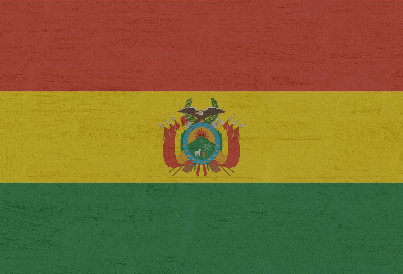 Flag of Bolivia (photo credit: Kaufdex via pixabay)