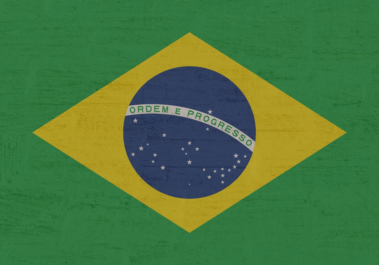 Flag of Brazil (photo credit: Kaufdex via pixabay)