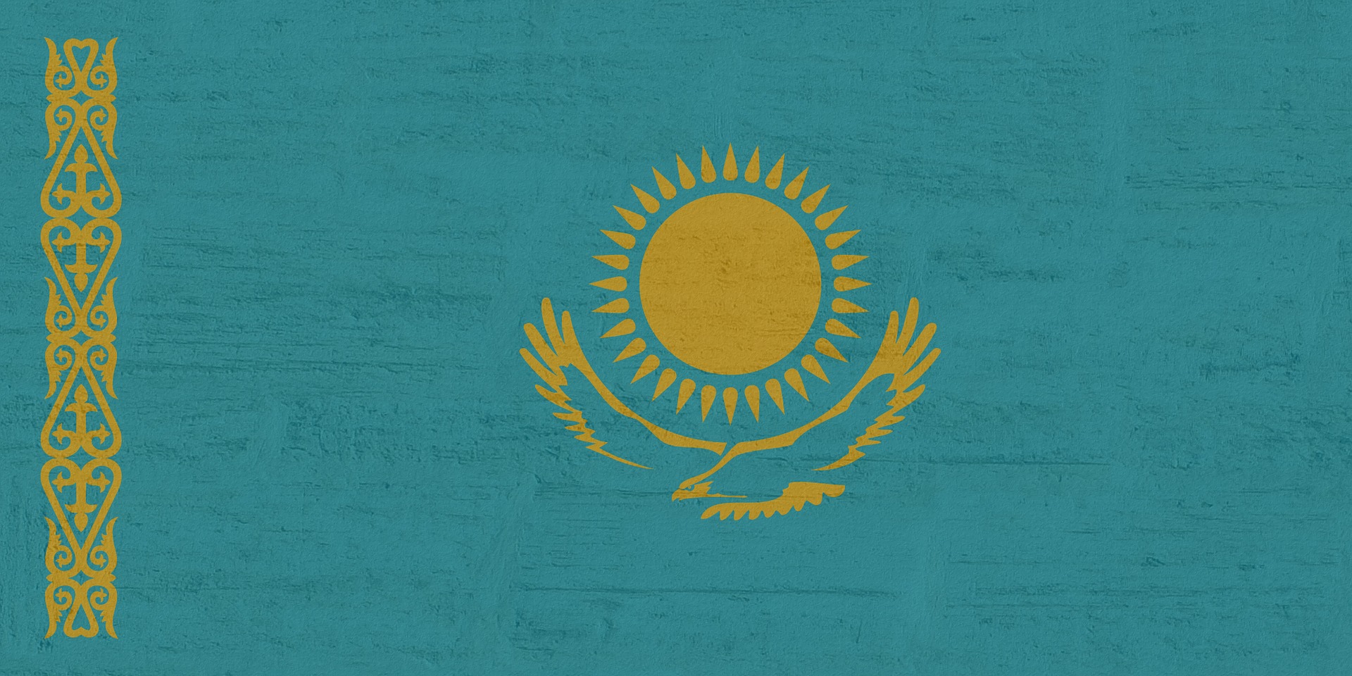 Flag of Kazakhstan (photo credit: pixabay)