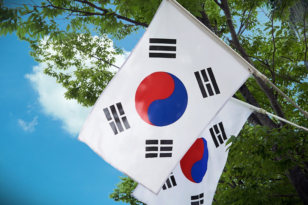 Flag of Republic of Korea (photo credit: Big_Heart via pixabay)