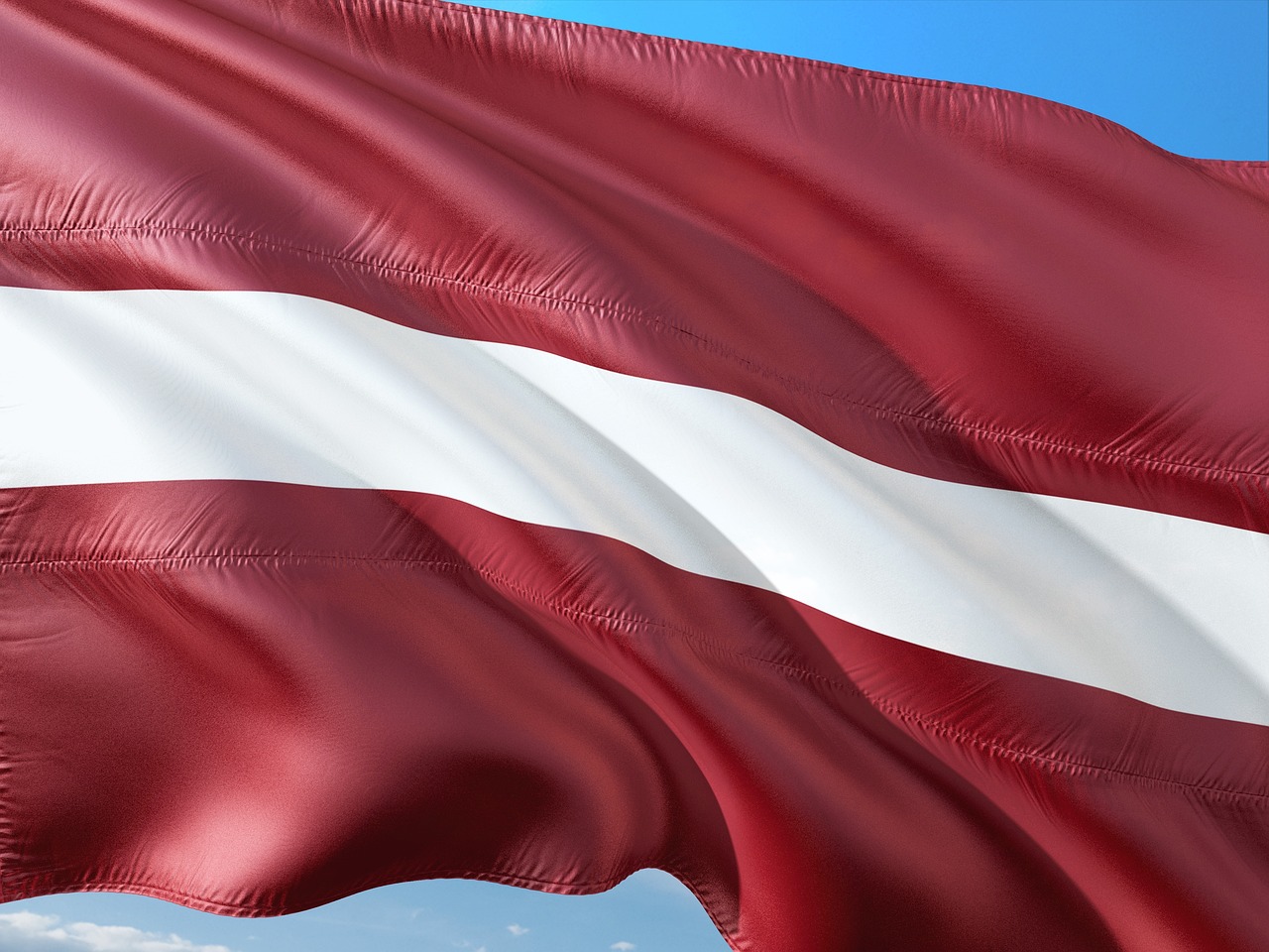 Flag of Latvia (photo credit: jorono via pixabay)