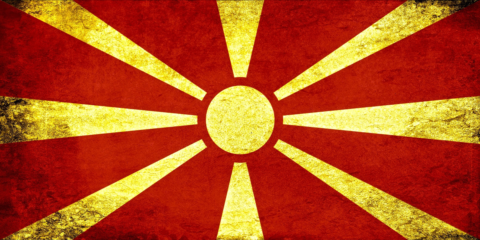 Flag of North Macedonia (photo credit: Pixabay)