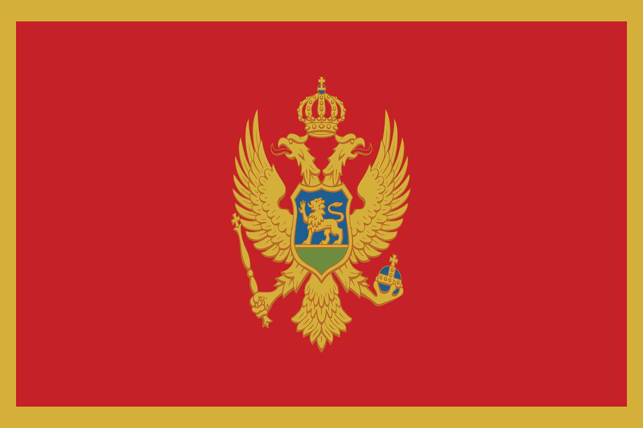 Flag of Montenegro (photo credit: OpenClipart-Vectors via pixabay)