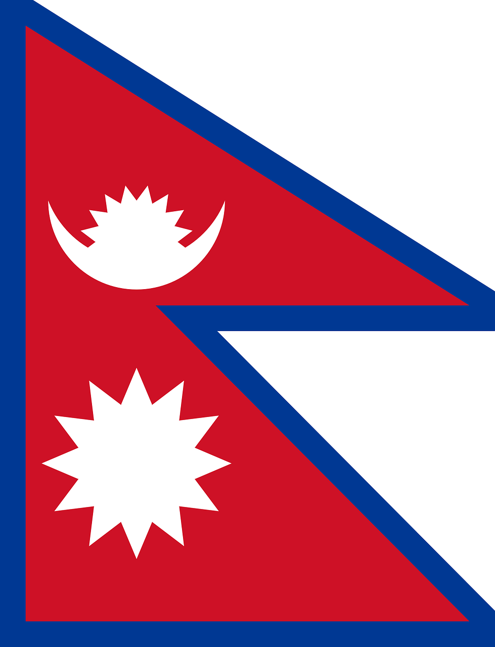 Flag of Nepal (photo credit: OpenClipart-Vectors via pixabay)