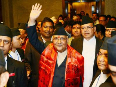 Nepal Prime Minster KP Oli (photo credit: The Times of India)