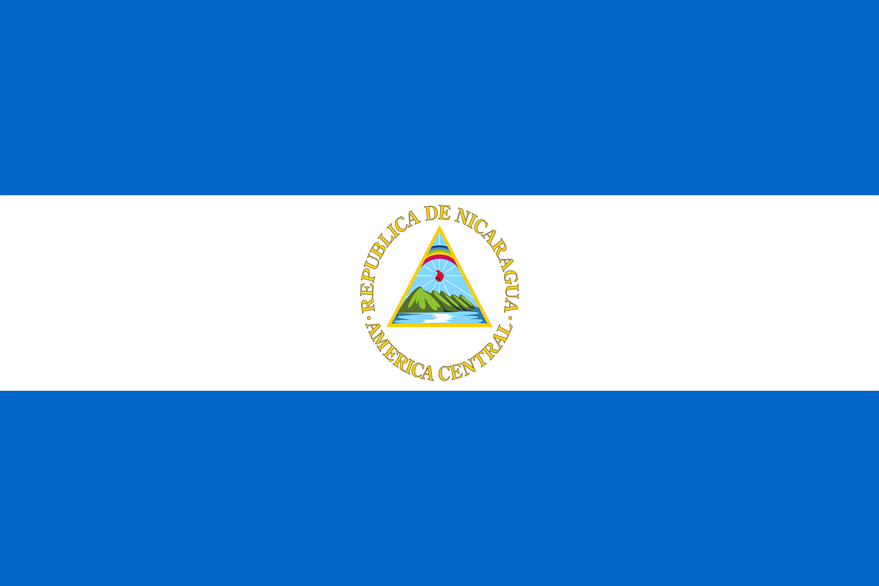 Flag of Nicaragua (photo credit: OpenClipart-Vectors via pixabay)