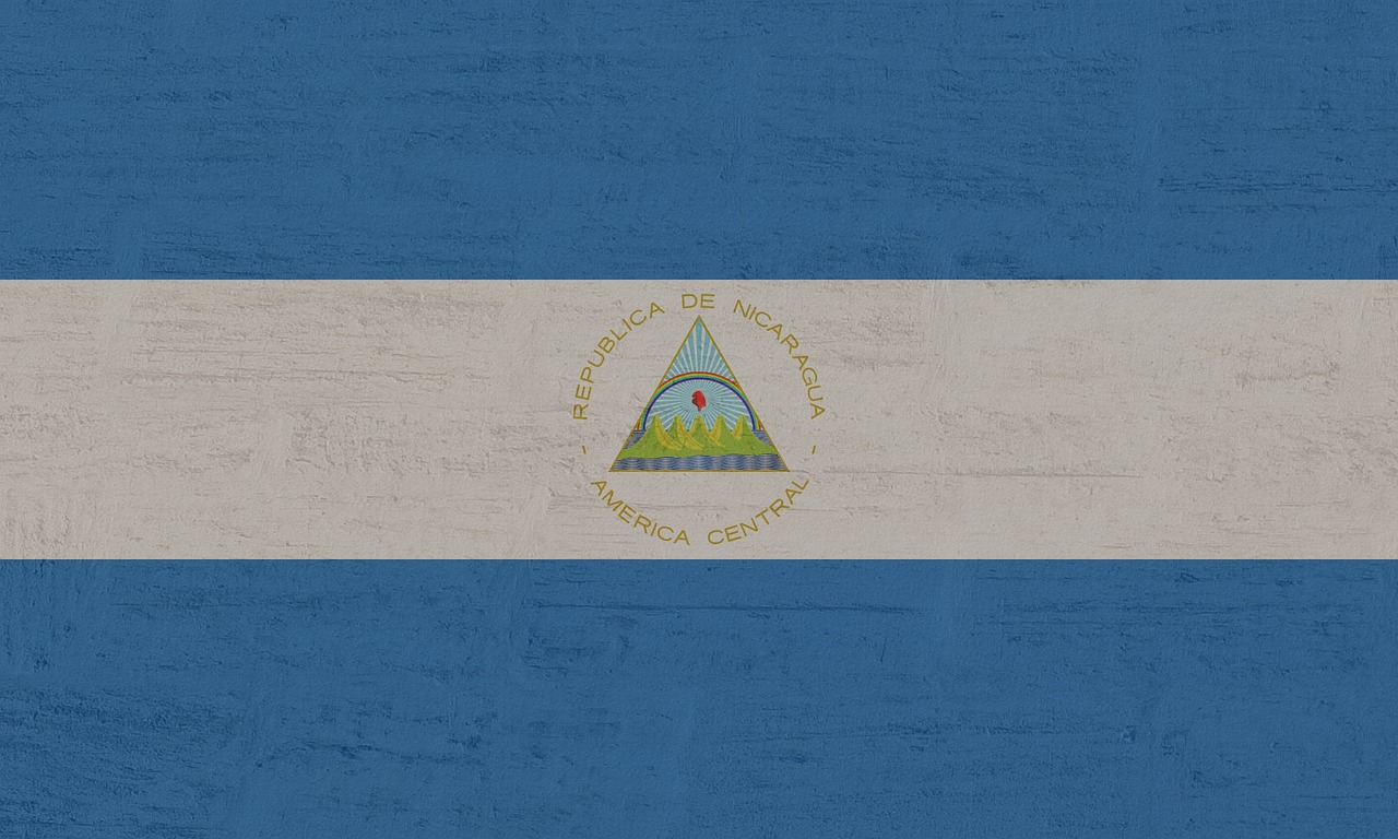 Flag of Nicaragua (photo credit: Kaufdex via pixabay)