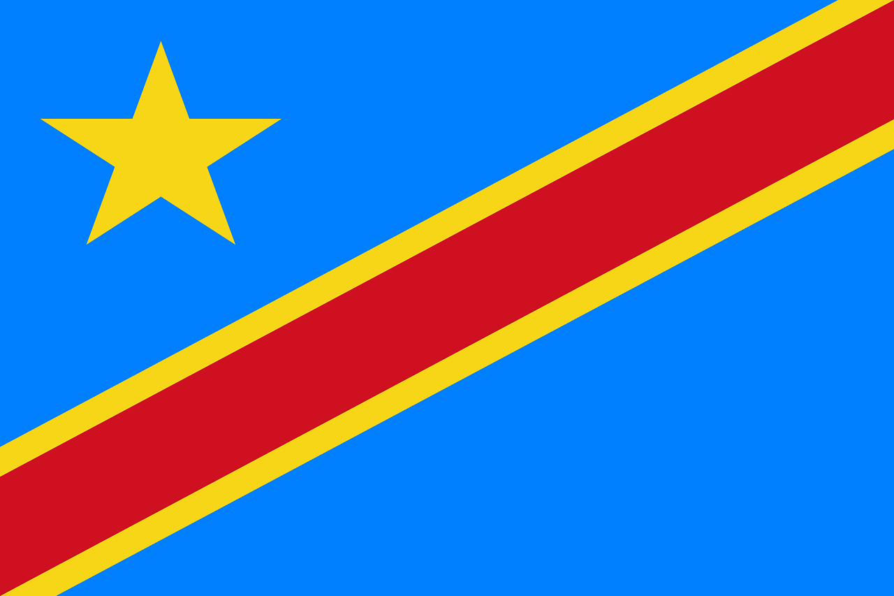 Flag of Democratic Republic of the Congo (photo credit: OpenClipart-Vectors via pixabay)