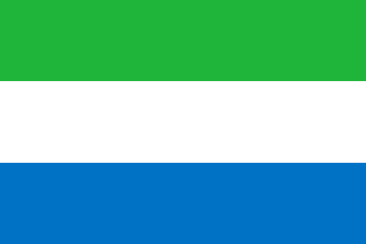 Flag of Sierra Leone (photo credit: OpenClipart-Vectors via pixabay)