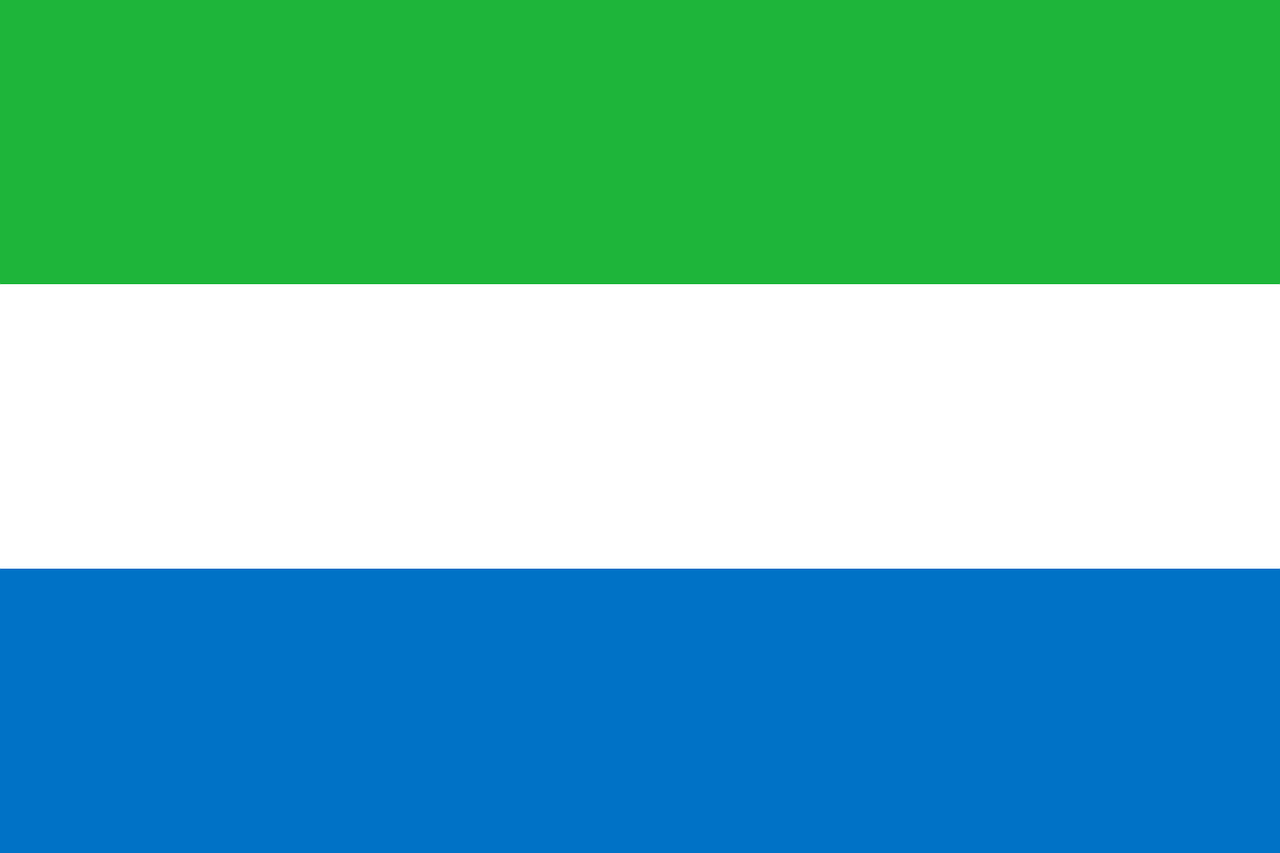 Flag of Sierra Leone (photo credit: pixabay)