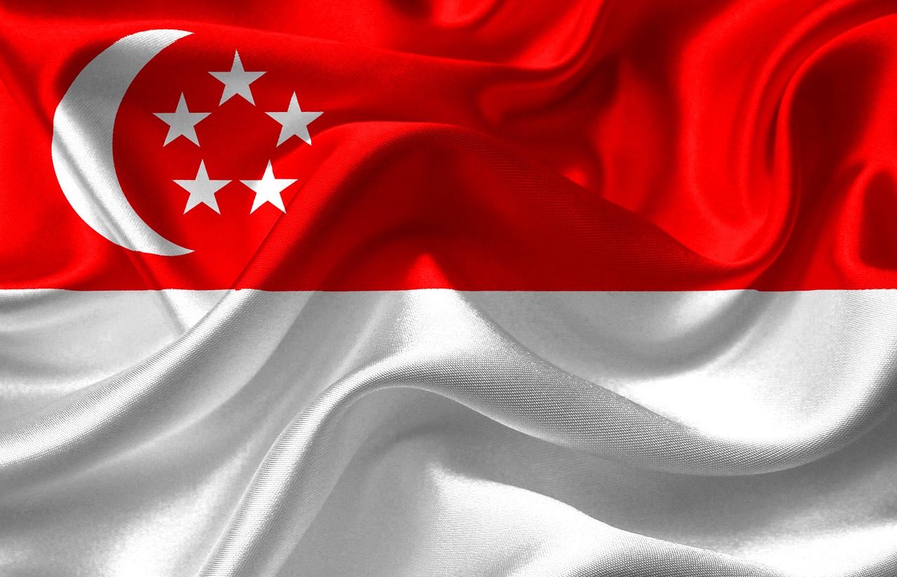 Flag of Singapore (photo credit: DavidRockDesign via pixabay)