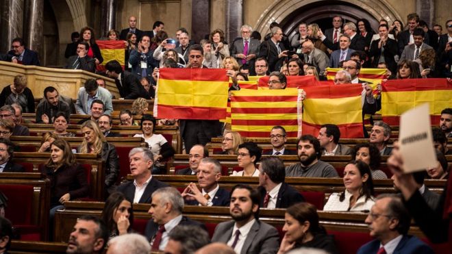 Split views on Catalonia's secession in the constitutional court (photo credit: Getty Images)