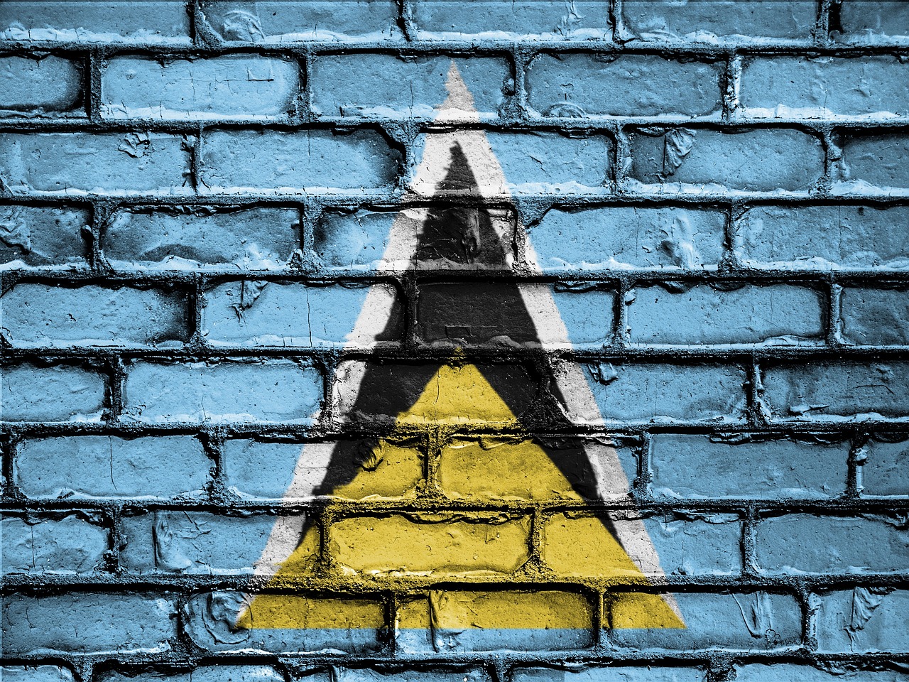 Flag of Saint Lucia (photo credit: David_Peterson via pixabay)