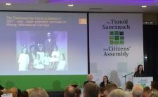 Ireland's Citizens' Assembly on Gender Equality discusses the constitutional definition of  'The Family' in February 2020 (@helenrussell32 via X)
