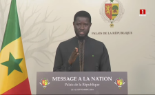 President Bassirou Diomaye Faye address to the nation (photo credit: Président de la République du Sénégal)