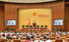Overview of the working session at the National Assembly (credit: website of the National Assembly of Vietnam, quochoi.vn)