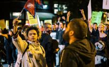 Flag of Nepal (credit: Mike Maguire via Flickr)