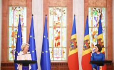 President of the European Commission Ursula von der Leyen (L) and President of Moldova Maia Sandu (R) on 1 June 2023 (photo credit: Dati Bendo/European Commission via Wikimedia Commons)