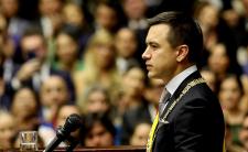 President of Ecuador, Daniel Noboa (credit: Presidency of Ecuador via Wikimedia Commons)