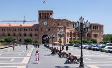 Government House in Yerevan, Armenia (credit: Vyacheslav Argenberg via Wikimedia Commons)