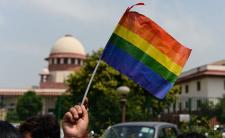 India's LGBT community celebrate the Supreme Courts decision (photo credit: AFP)
