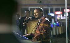 Prime Minister Abiy Ahmed speaks at a reception organised in honor of Paul Kagame (photo credit: Paul Kagame/Flickr)
