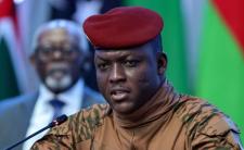 Junta leader Ibrahim Traoré (photo credit: Donat Sorokin via Reuters)