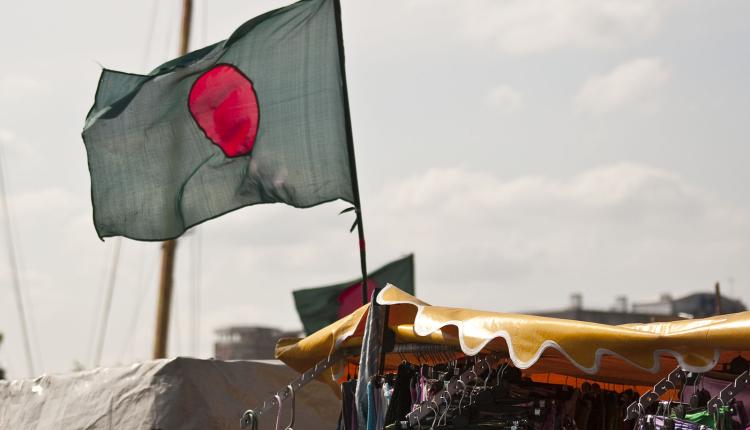 Flag of Bangladesh (photo credit: Mostaque Chowdhury via Wikimedia Commons)