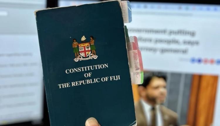 Fiji's 2013 Constitution (credit: Kelvin Anthony via RNZ Pacific)