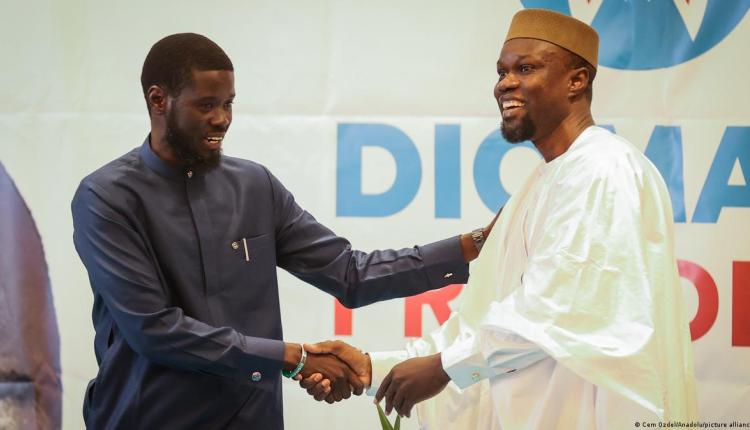 President of Senegal, Bassirou Diomaye Faye, and former Prime Minister of Senegal, Ousmane Sonko (credit: Cem Ozdel/Anadolu/picture alliance)