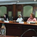 Zainah Anwar, Intisar Rabb, Ross Attrill during the Panel on Religion