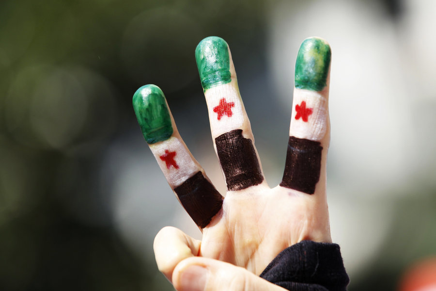 The flag of Syria (Photo credit: Frontierenews.it)