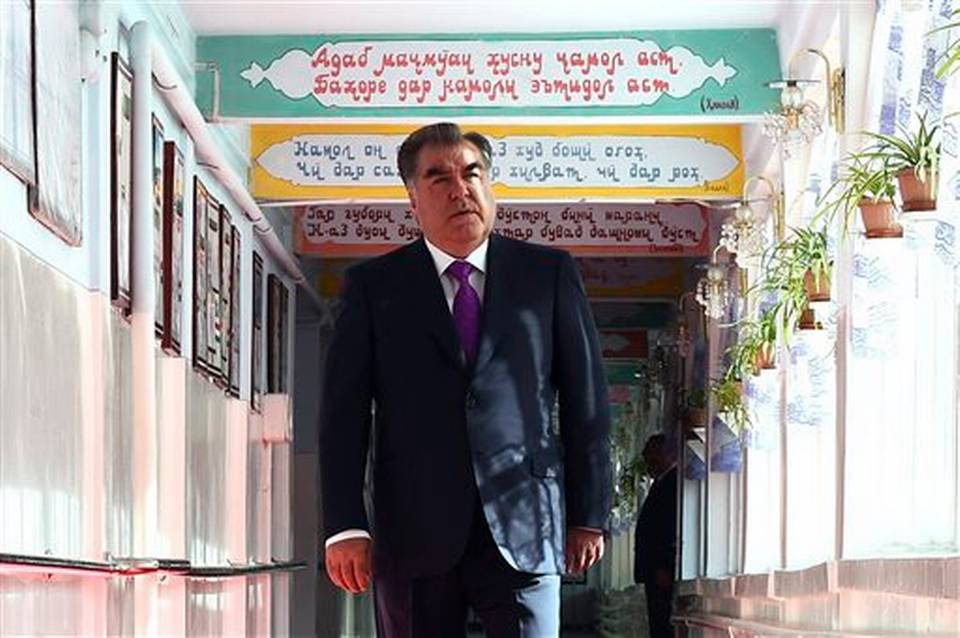 Tajik President Emomali Rakhmon (photo credit: Tajikistan Presidential Press Service)