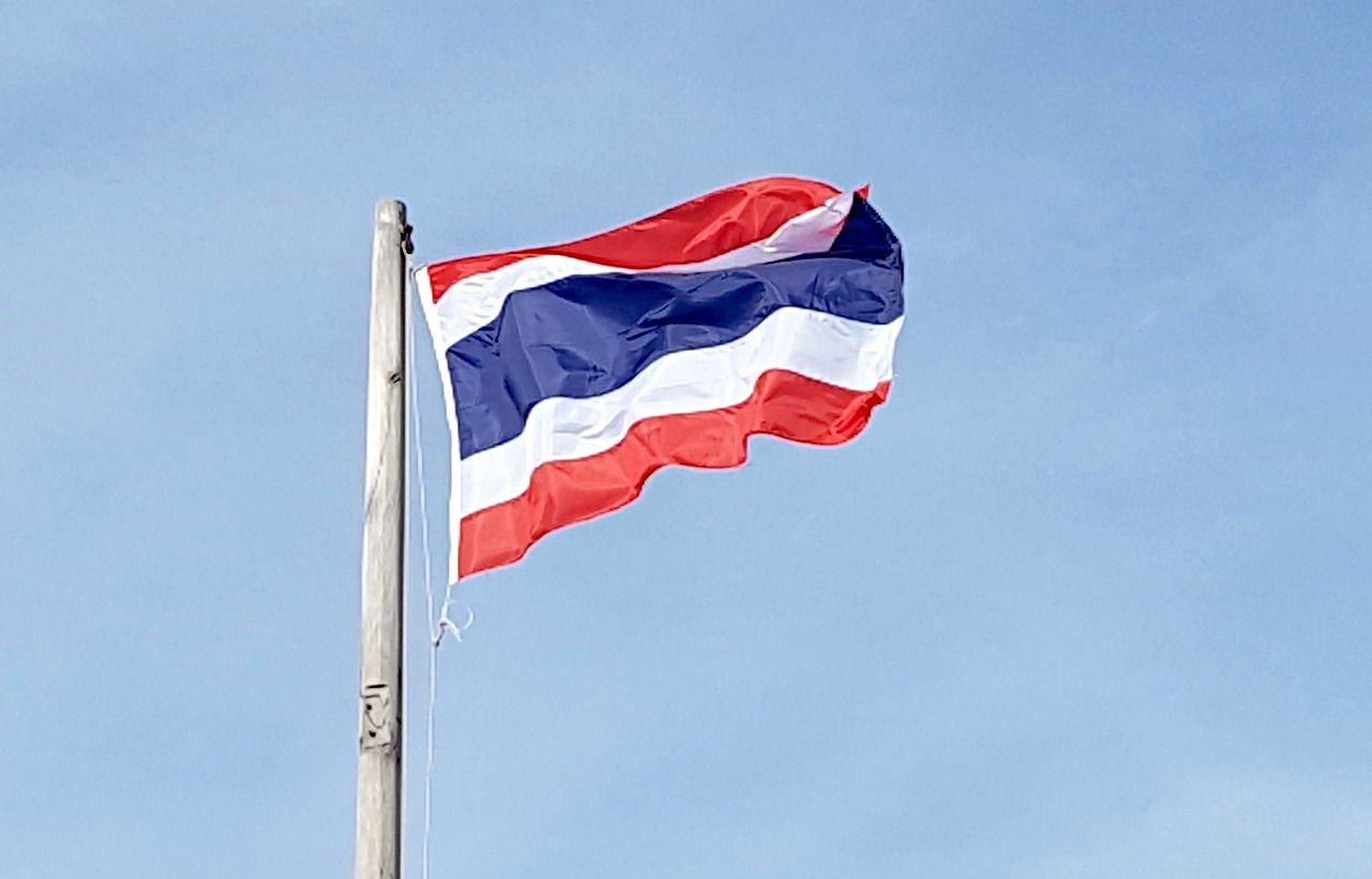 Flag of Thailand (photo credit: spaway via pixabay)