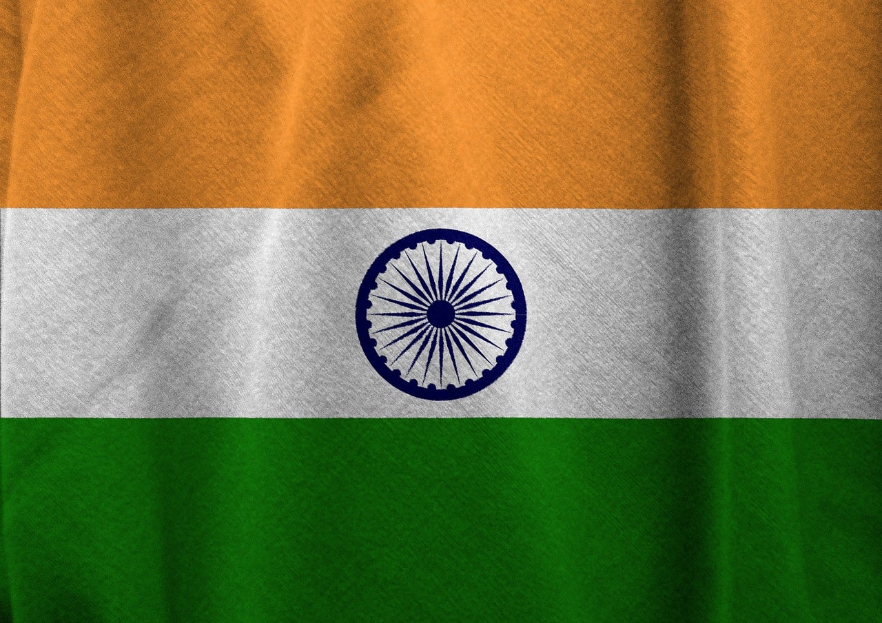 Flag of India (photo credit: TheDigitalArtist via pixabay)