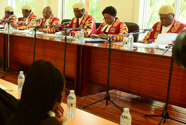 Uganda supreme court in session [photo credit: Daily Monitor]