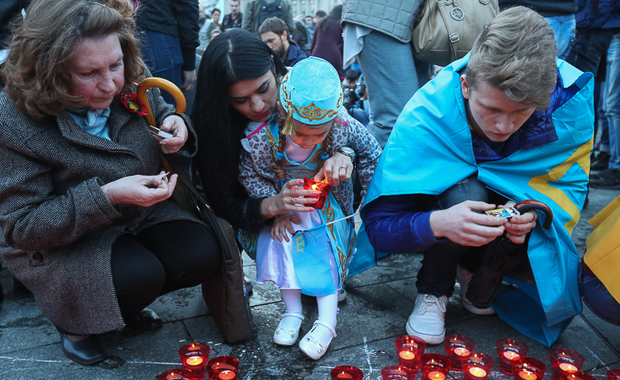 Tatars commemorate their deportation (photo credit: Kyiv Post)