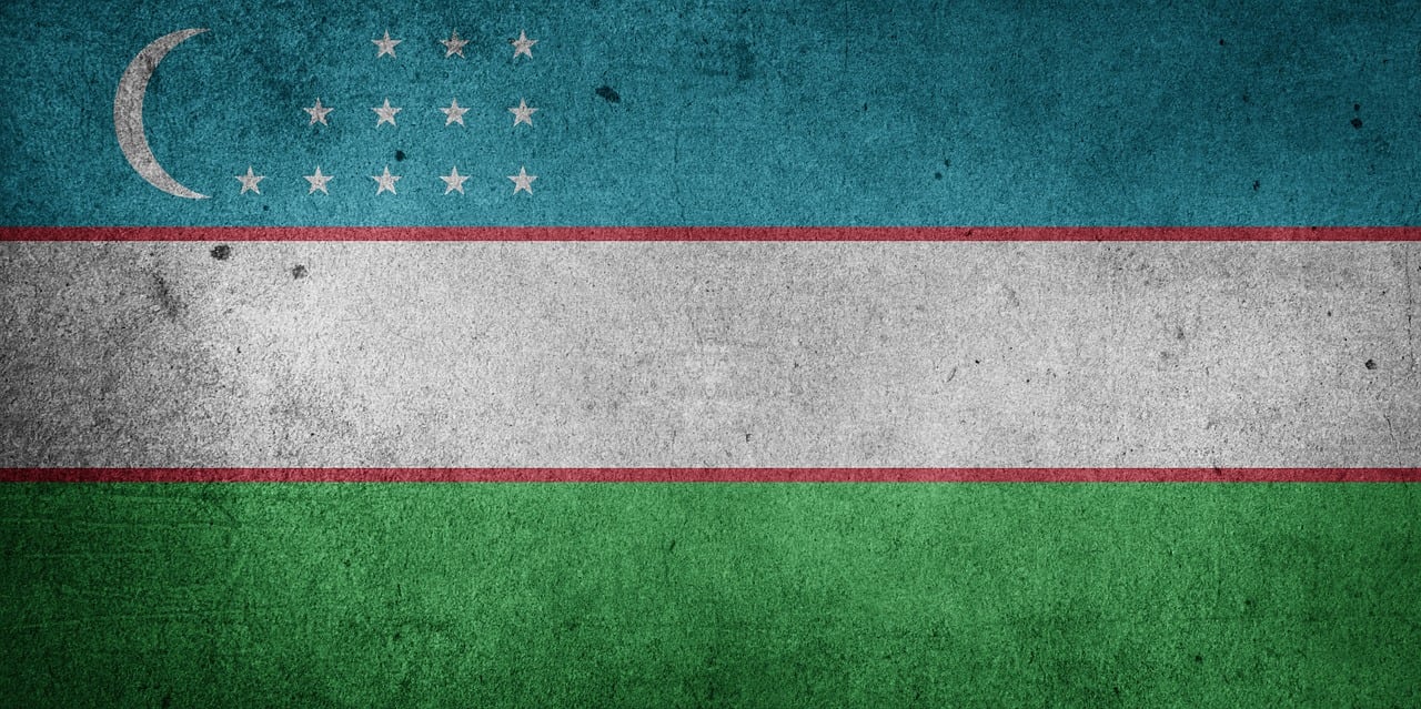 Flag of Uzbekistan (photo credit: Chickenonline via pixabay)