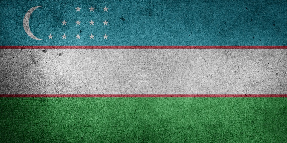 Flag of Uzbekistan (photo credit: Chickenonline via pixabay)