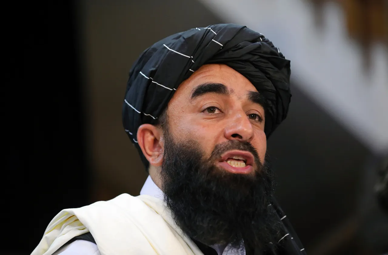 Taliban government spokesman Zabihullah Mujahid (photo credit: Rahmat Gul)