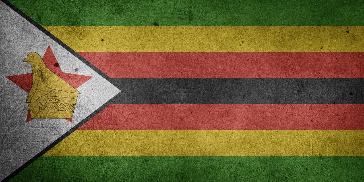 Flag of Zimbabwe (photo credit: Chickenonline via pixabay)